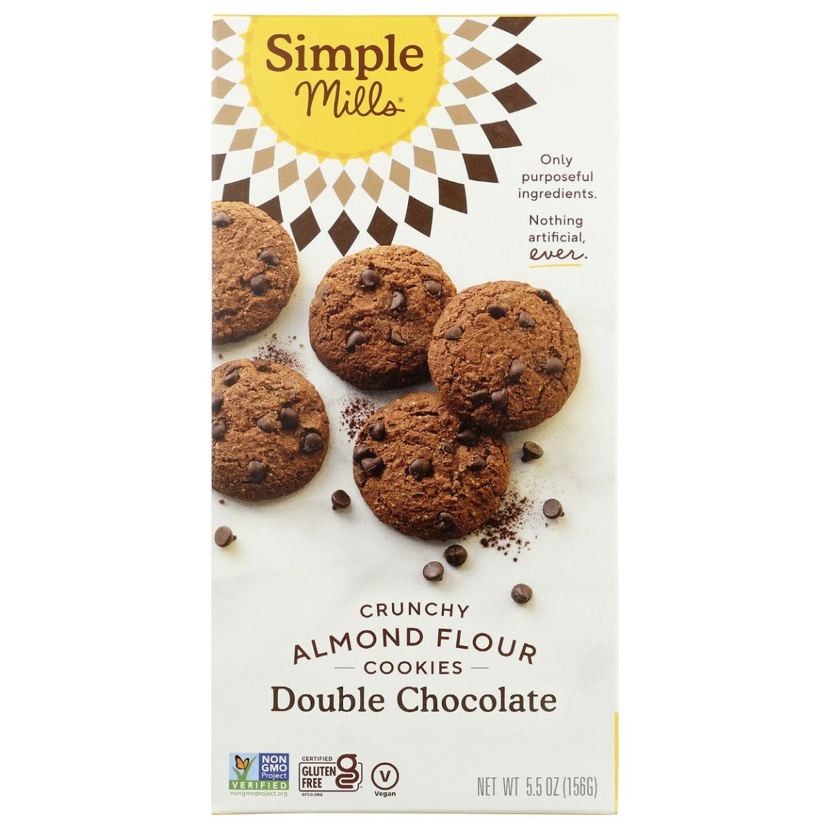 SIMPLE MILLS: Crunchy Double Chocolate Cookies, 5.5 oz - Sunshine Co Op. - #tag1# - #tag2# - #tag3# - #tag4#