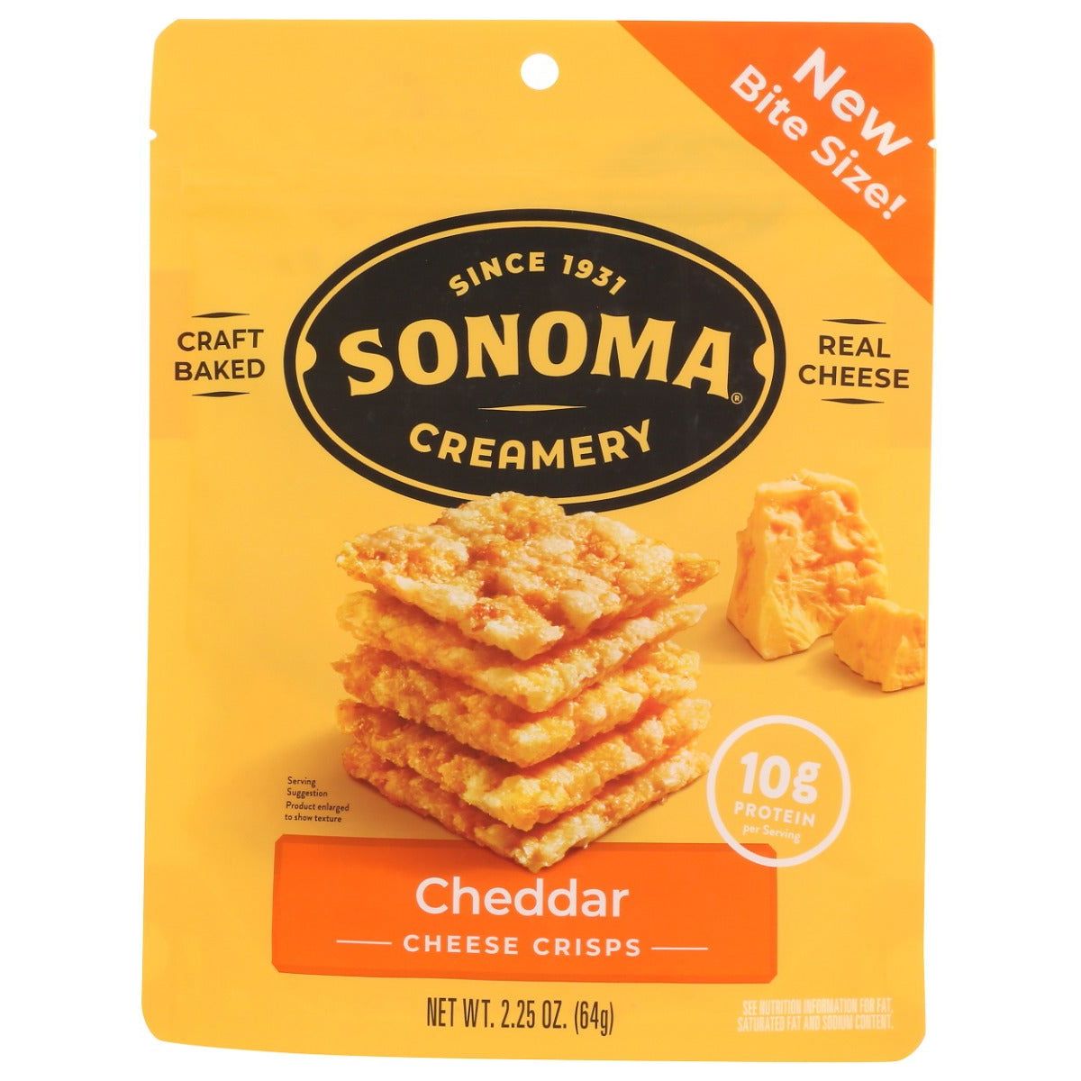 SONOMA CREAMERY: Cheddar Cheese Crisps, 2.25 oz - Sunshine Co Op. - #tag1# - #tag2# - #tag3# - #tag4#