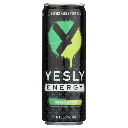 YESLY: Green Apple Energy Drink, 12 fo