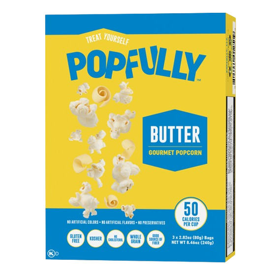 POPFULLY: Butter Microwave Popcorn, 8.46 oz