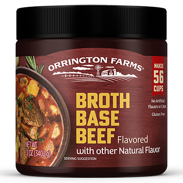 ORRINGTON FARMS: Broth Base Beef Flavored, 12 oz