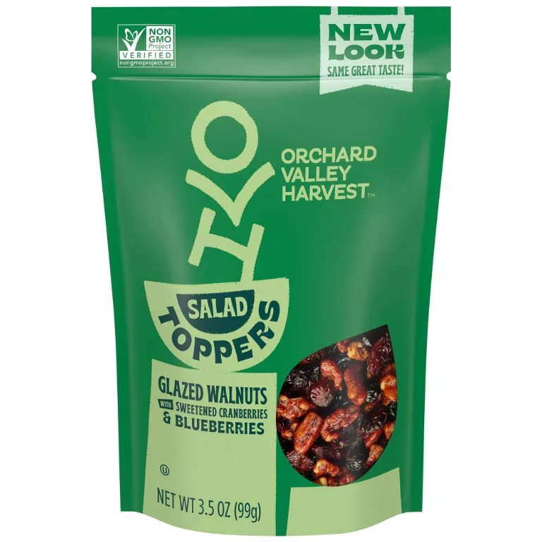 ORCHARD VALLEY HARVEST: Glazed Walnuts Blueberry Cranberry Salad Toppers, 3.5 oz