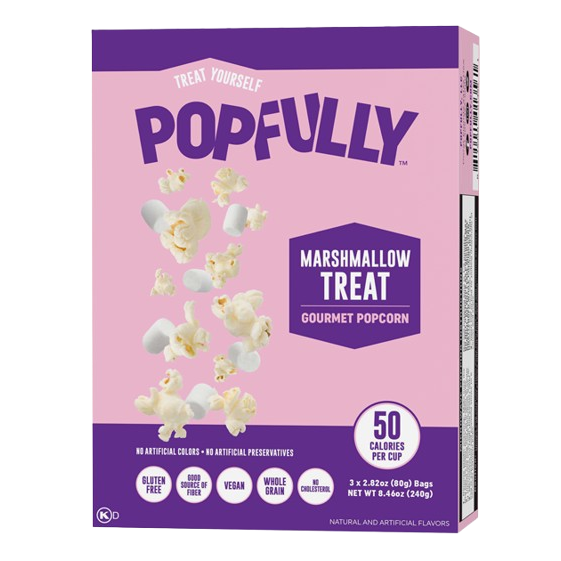 POPFULLY: Marshmallow Treat Microwave Popcorn, 8.46 oz