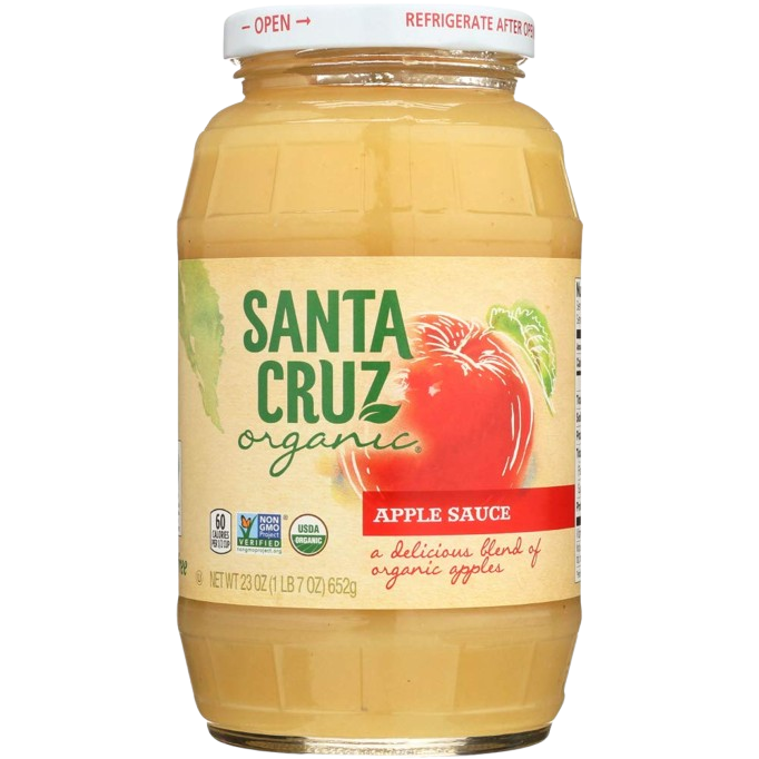 SANTA CRUZ: Apple Sauce Jar, 23 oz