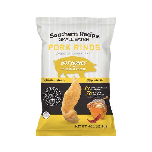 SOUTHERN RECIPE SMALL BATCH: Hot Honey Pork Rinds, 4 oz