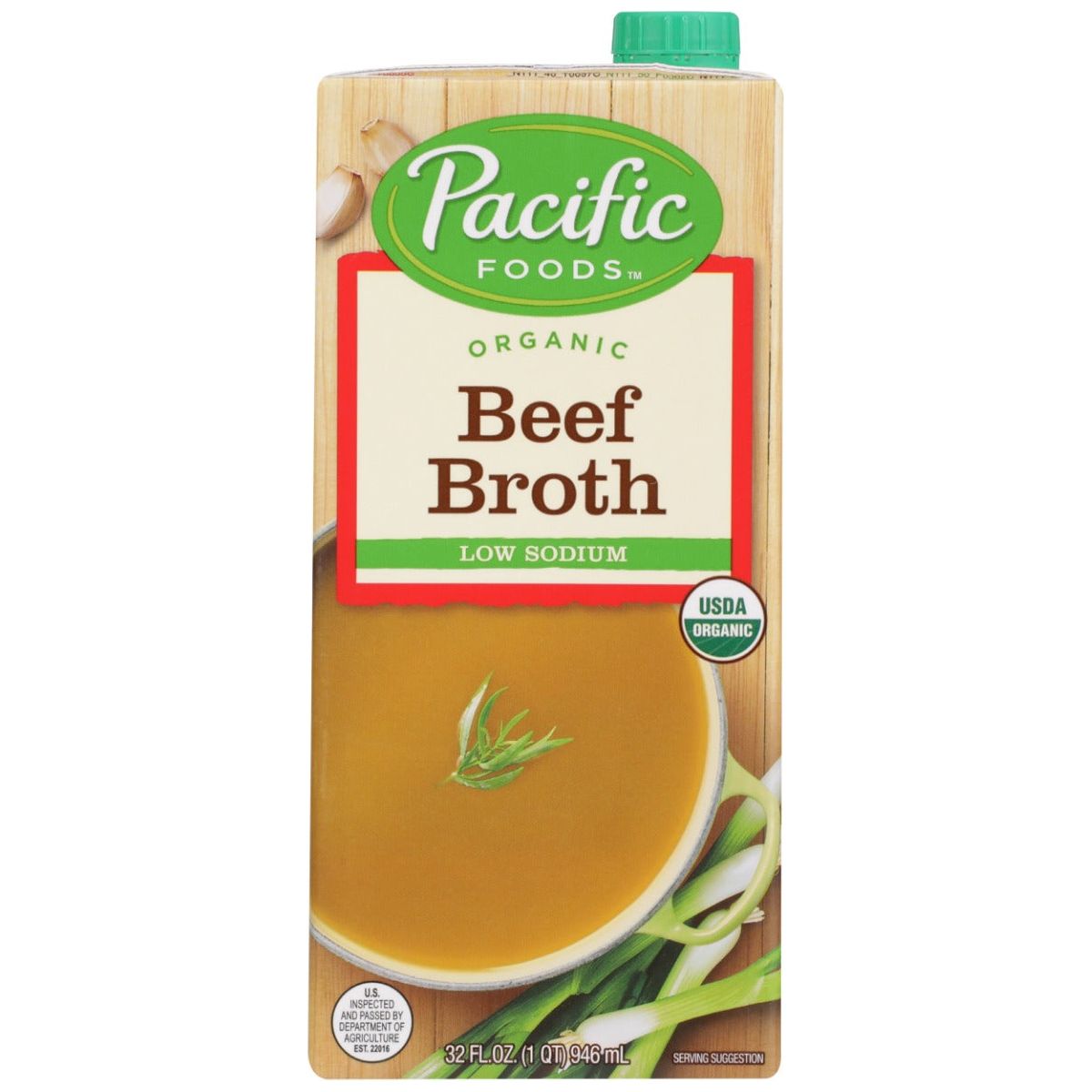 PACIFIC FOODS: Low Sodium Organic Beef Broth, 32 oz