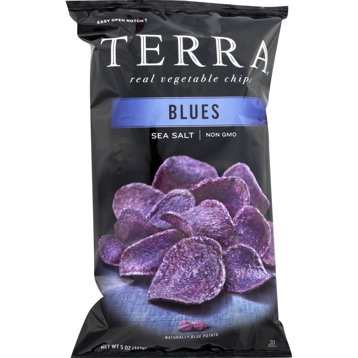 TERRA CHIPS: Blues With Sea Salt Chips, 5 oz