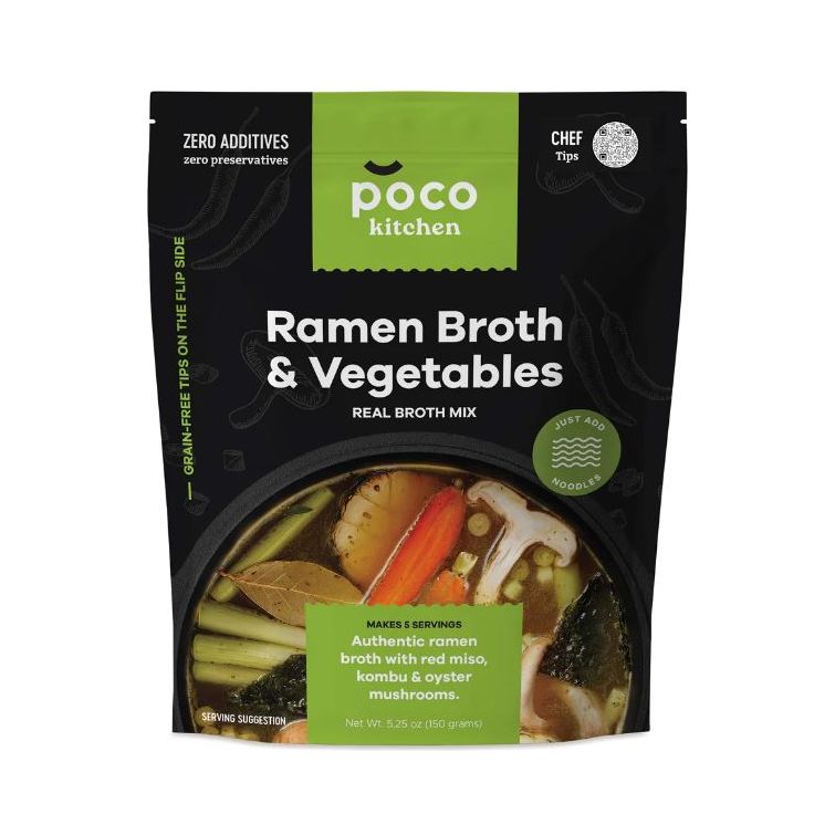 POCO KITCHEN: Ramen Broth and Vegetable Instant Powder Mix, 5.25 oz