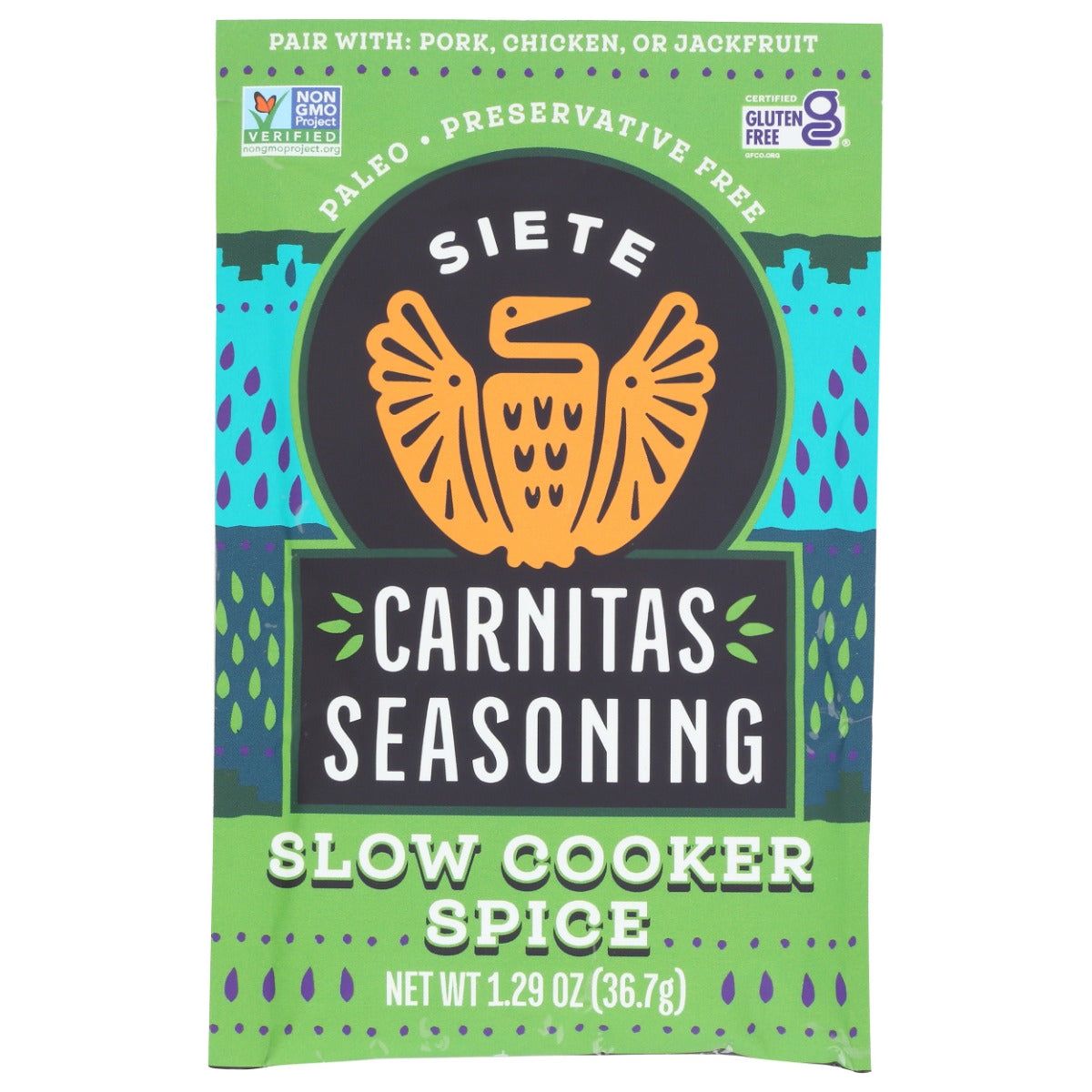 SIETE: Carnitas Seasoning Slow Cooker Spice, 1.29 oz
