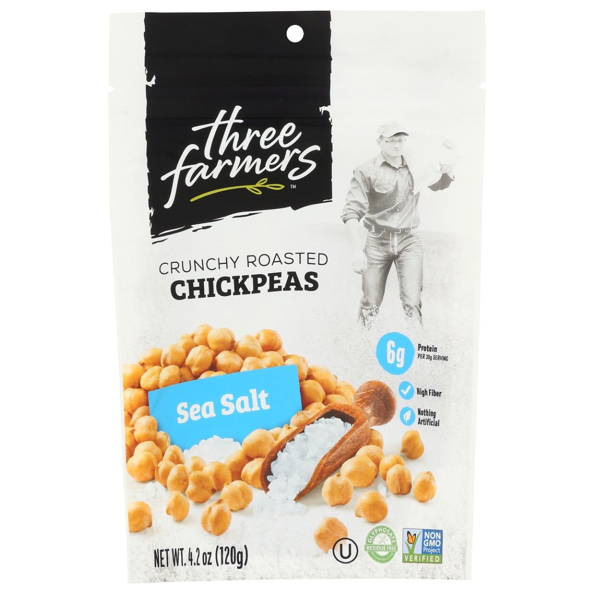 THREE FARMERS FOODS INC: Sea Salt Roasted Chickpeas, 4.2 oz