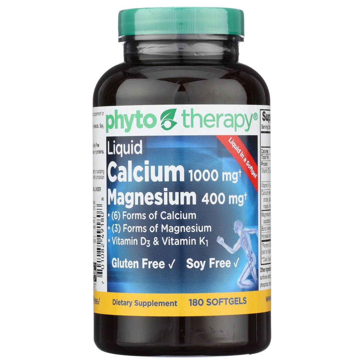 PHYTO THERAPY: Liquid Calcium With Magnesium, 180 sg