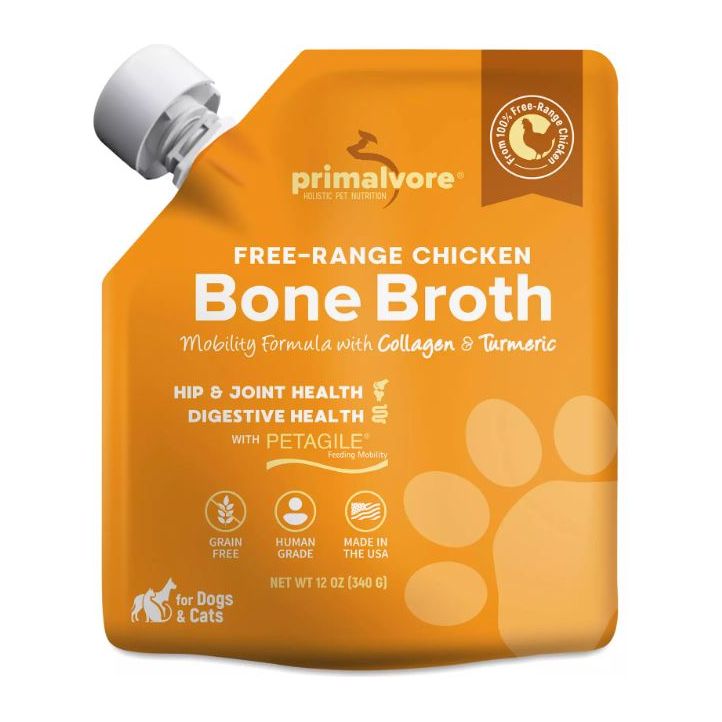 PRIMALVORE: Free Range Chicken Bone Broth, 12 oz