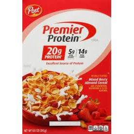 PREMIER PROTEIN: Cereal Mixed Berry Almond, 8.5 oz