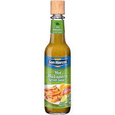 SAN MARCOS: Sauce Habanero Grn Hot, 5 fo
