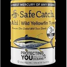 SAFECATCH: Tuna Ahi Wild Yellwfin 3P, 15 oz