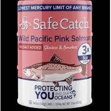 SAFECATCH: Salmon Wild Pink 3 Cans, 15 oz