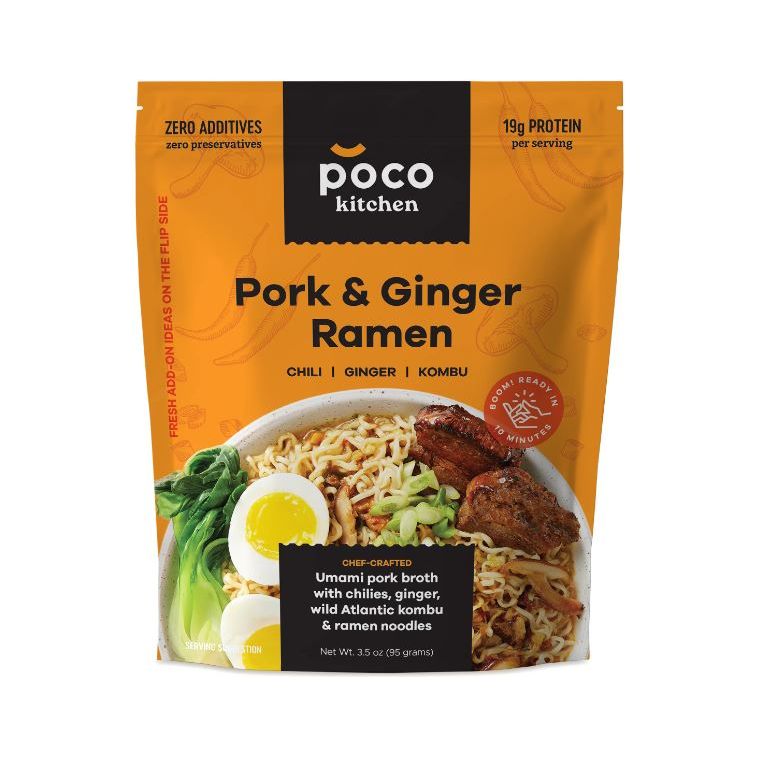 POCO KITCHEN: Pork and Ginger Ramen Noodle, 3.5 oz