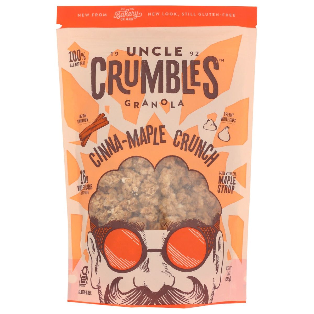 UNCLE CRUMBLES: Cinna Maple Crunch Granola, 11 oz