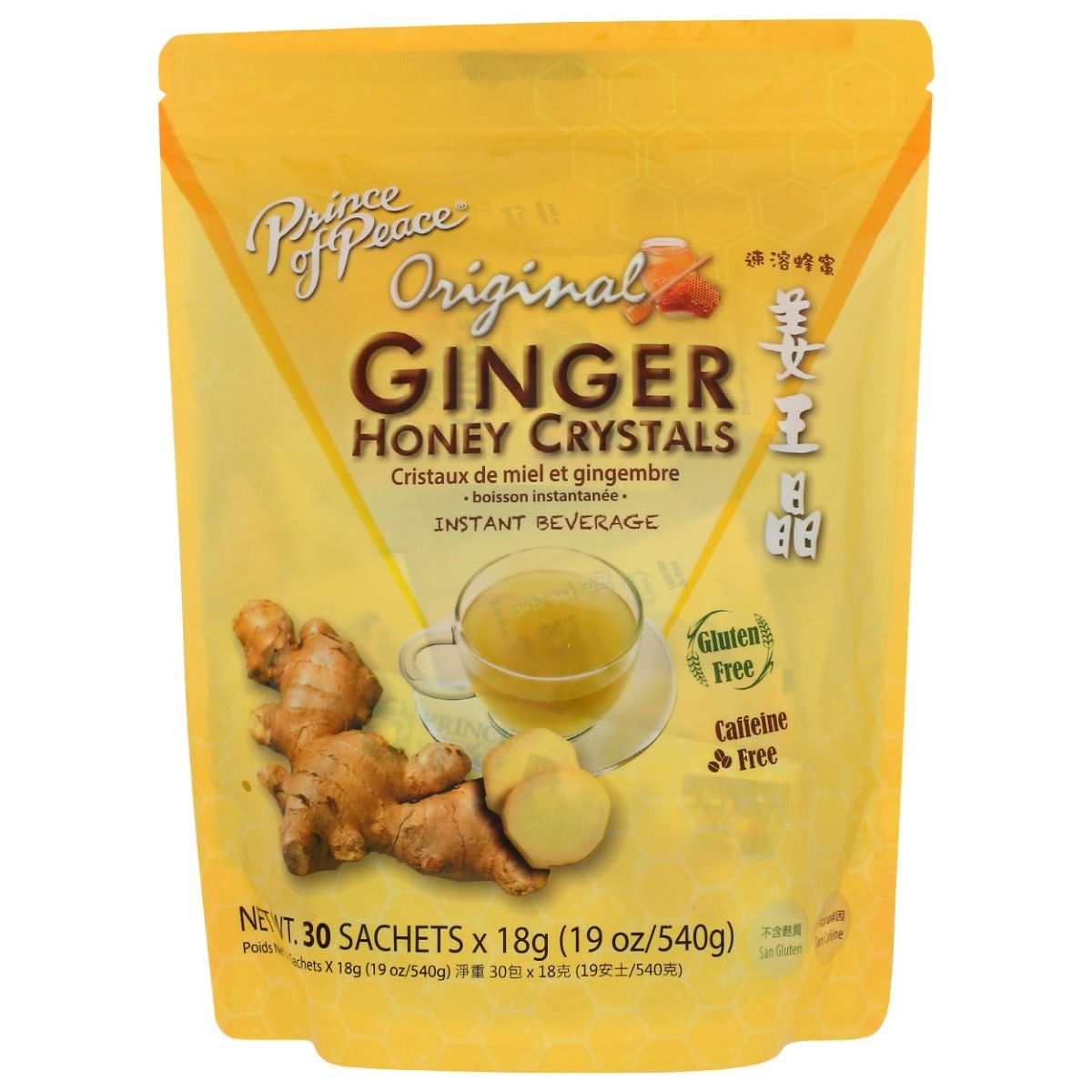 PRINCE OF PEACE: Instant Ginger Honey Crystals, 30 bg