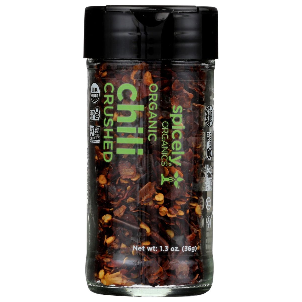 SPICELY ORGANICS: Organic Chili Pepper Crushed Jar, 1.3 oz