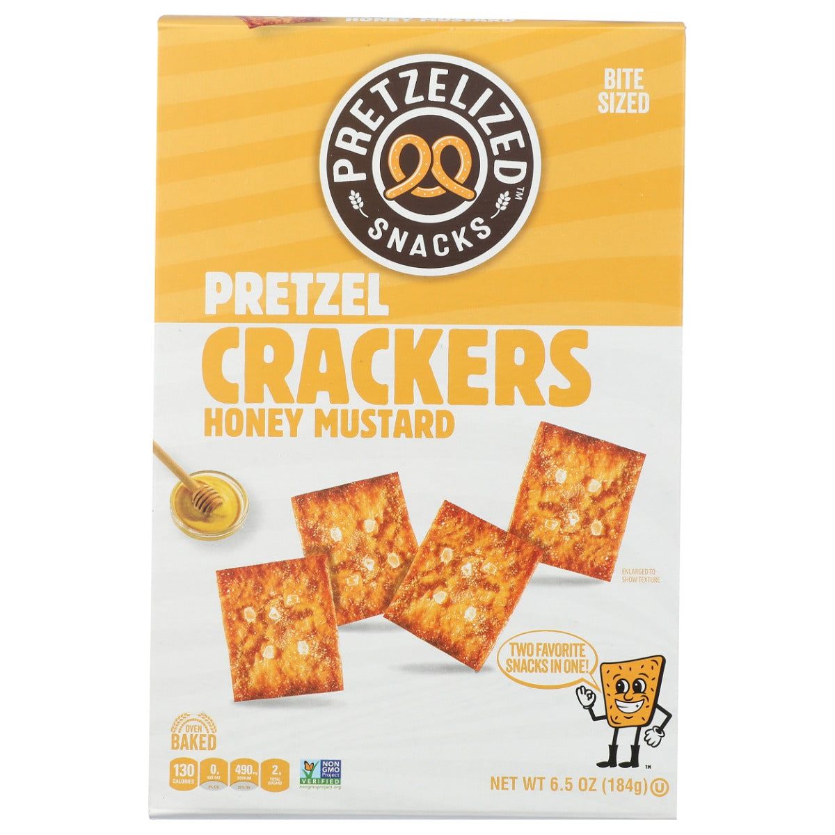PRETZELIZED SNACKS: Honey Mustard Pretzel Crackers, 6.5 oz