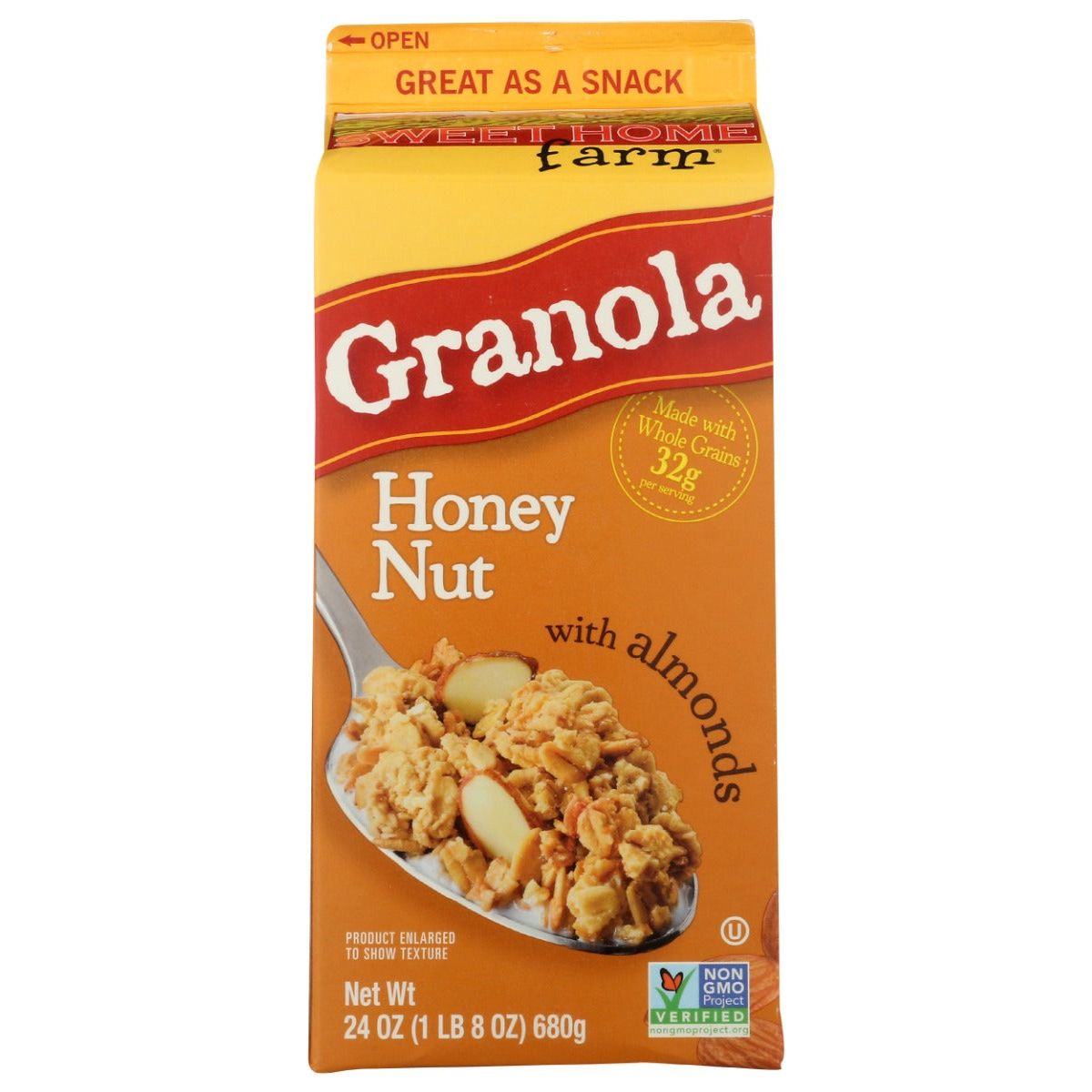 SWEET HOME: Honey Nut with Almonds Granola, 24 oz