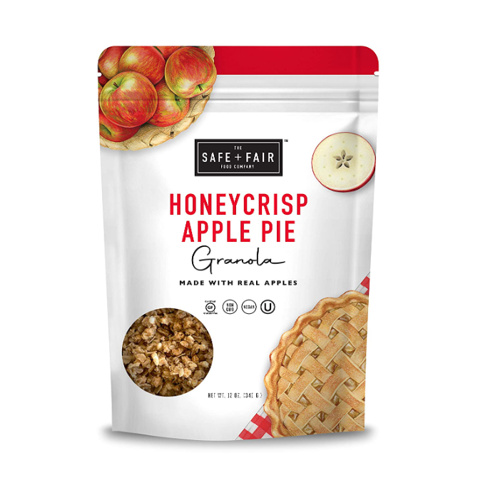 THE SAFE AND FAIR FOOD COMPANY: Honeycrisp Apple Pie Granola, 12 oz