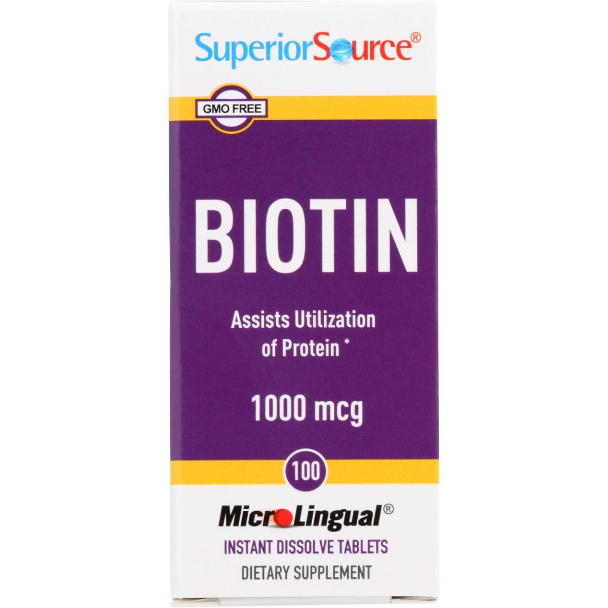SUPERIOR SOURCE: Biotin 1000 MCG, 100 tb