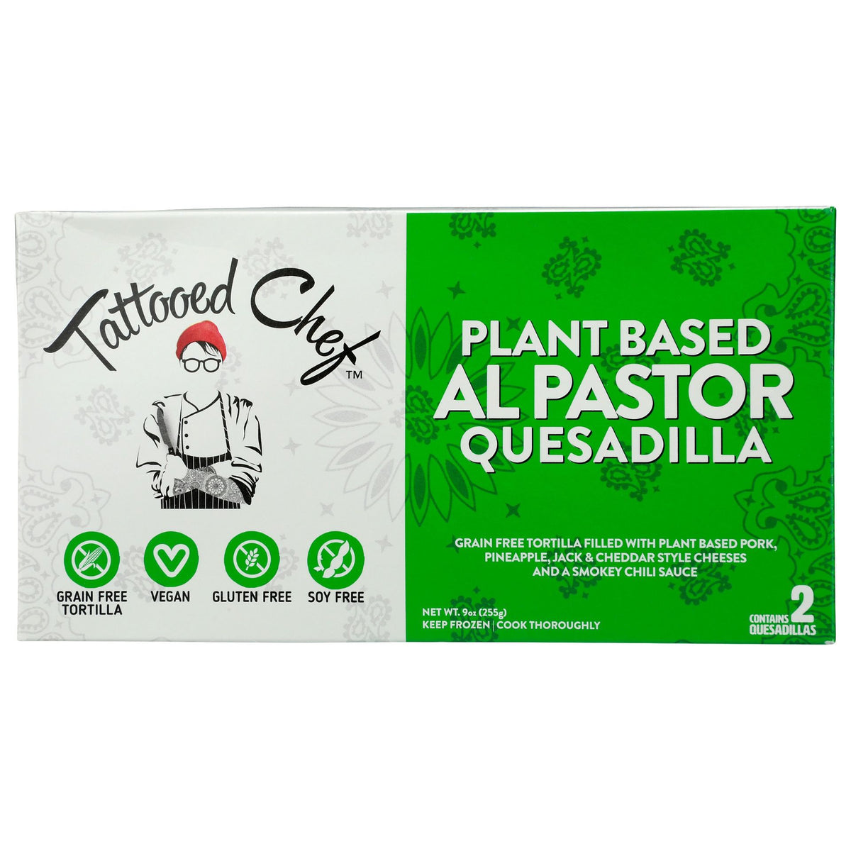 TATTOOED CHEF: Plant Based Al Pastor Quesadilla, 9 oz