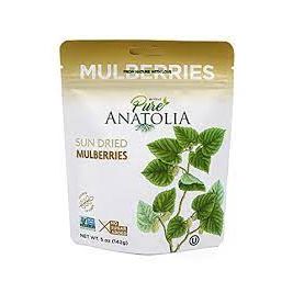 PURE ANATOLIA: Mulberries White Sun Dried, 5oz