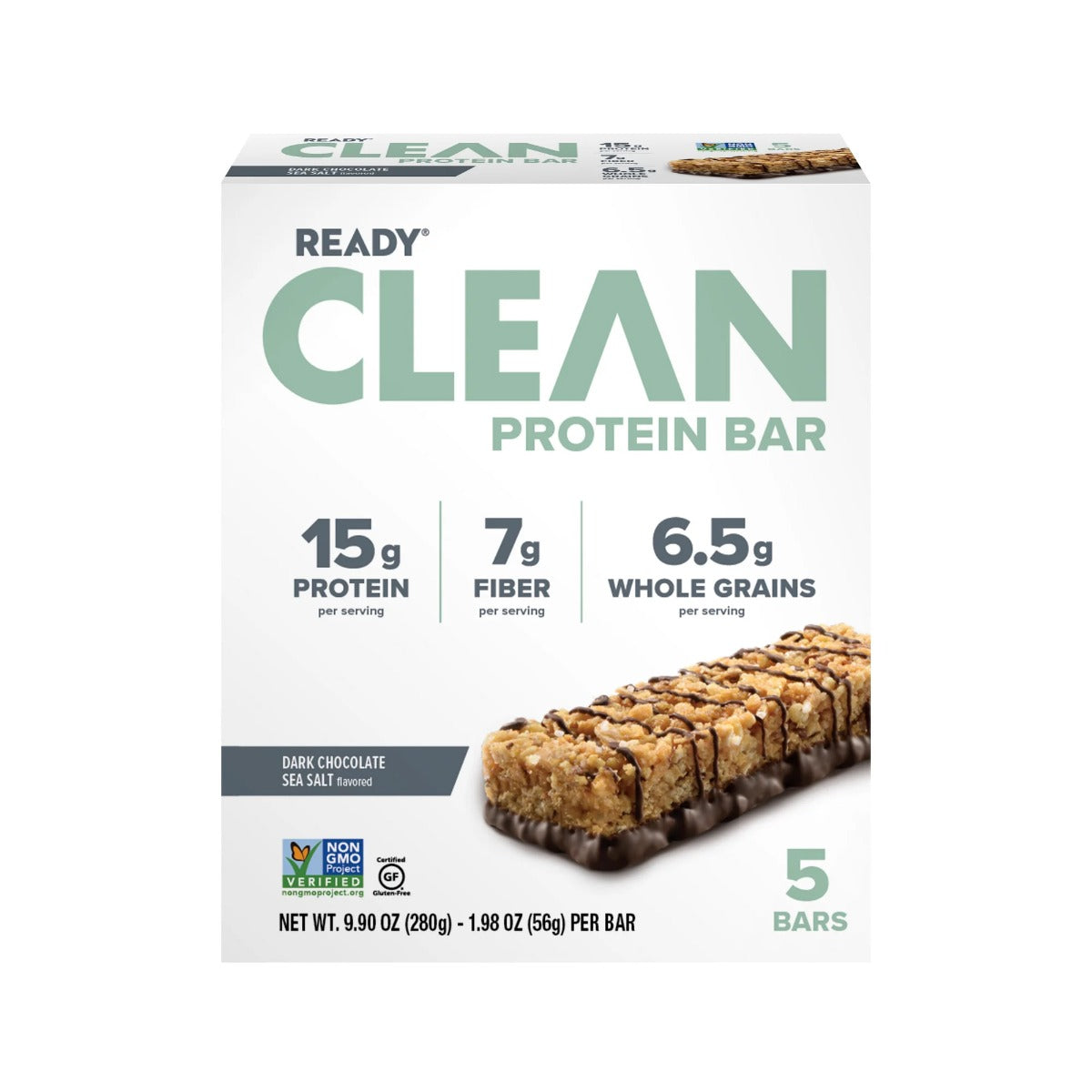 READY: Clean Dark Chocolate Sea Salt Protein Bar, 9.90 oz