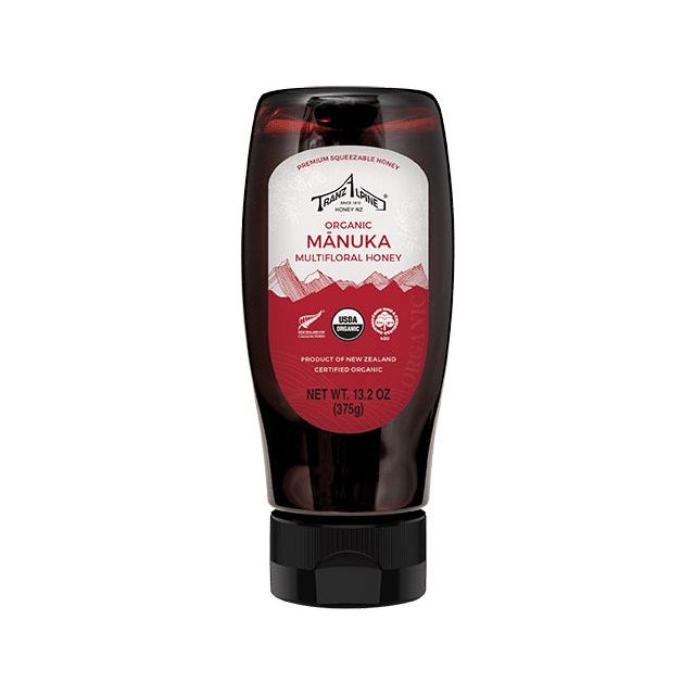 TRANZALPINE: Premium Squeezable Mānuka Multifloral Honey, 13.2 oz