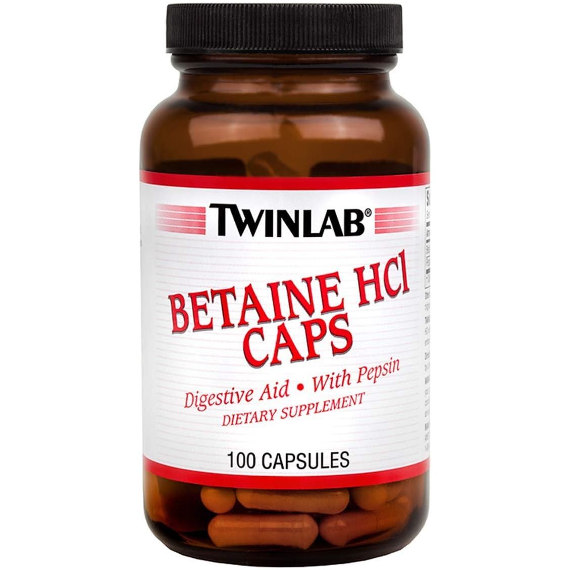 TWINLAB: Betaine HCl Caps, 100 cp