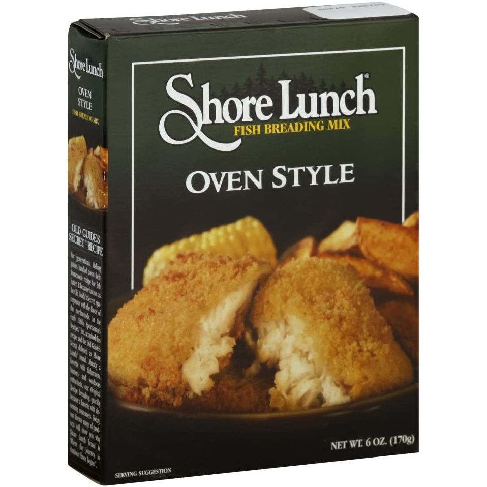 SHORE LUNCH: Oven Style Fish Breading Mix, 6 oz