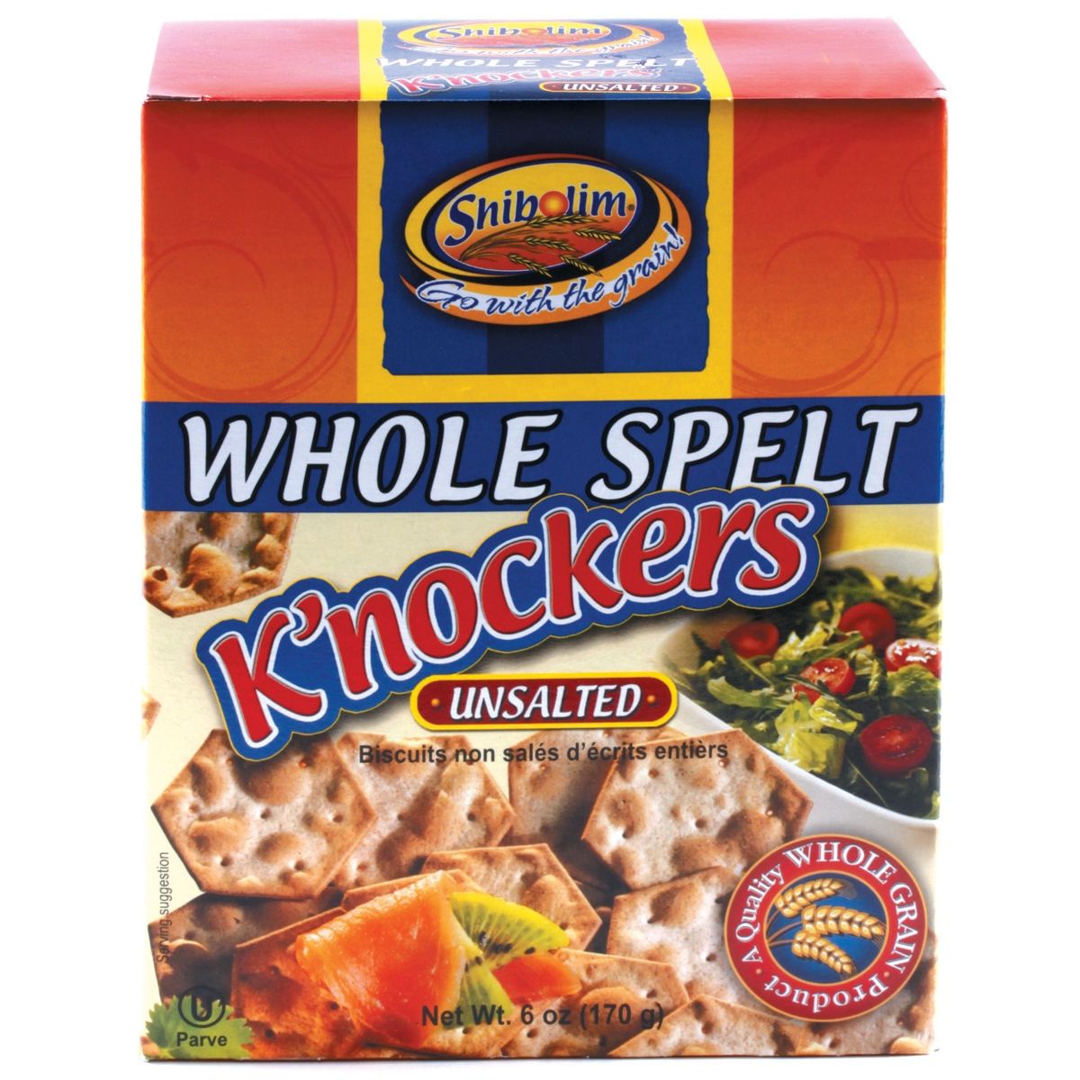 SHIBOLIM: Spelt Unsalted Knockers, 6 oz