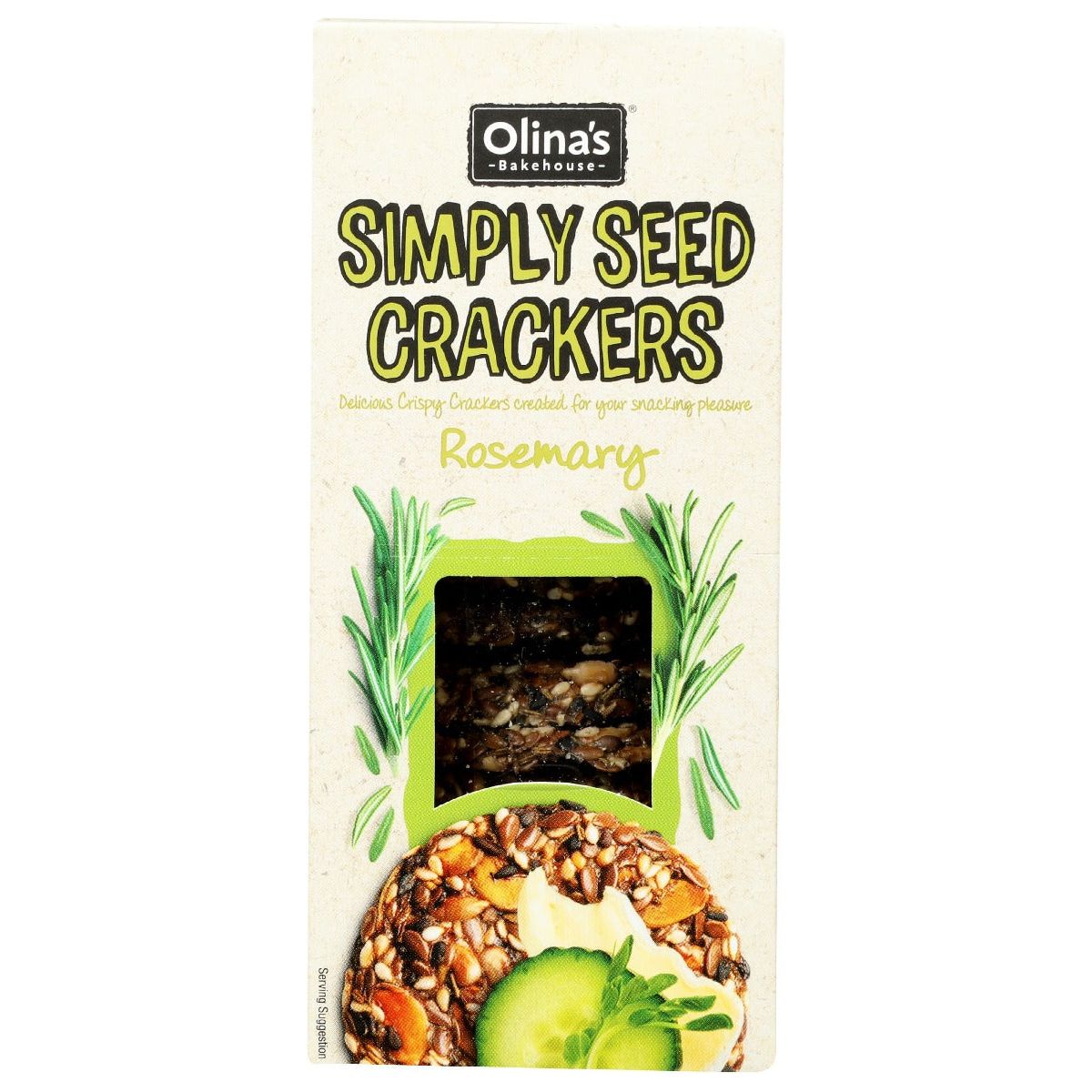 OLINAS BAKEHOUSE: Rosemary Simply Seed Crackers, 2.8 oz