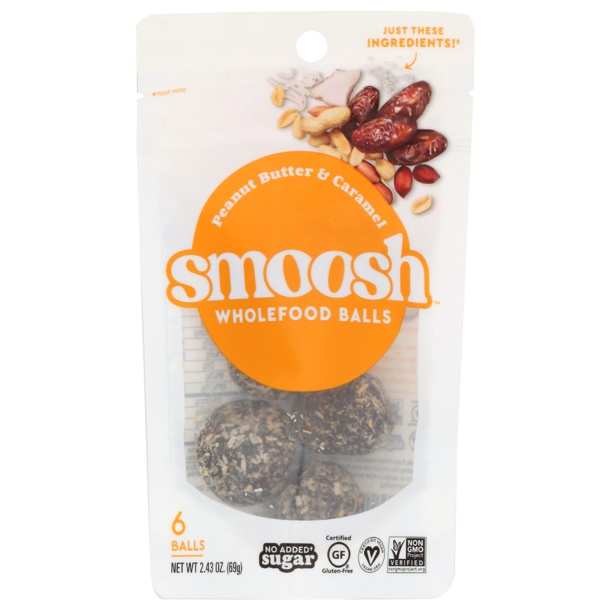 SMOOSH: Peanut Butter & Caramel Brownie, 2.43 oz