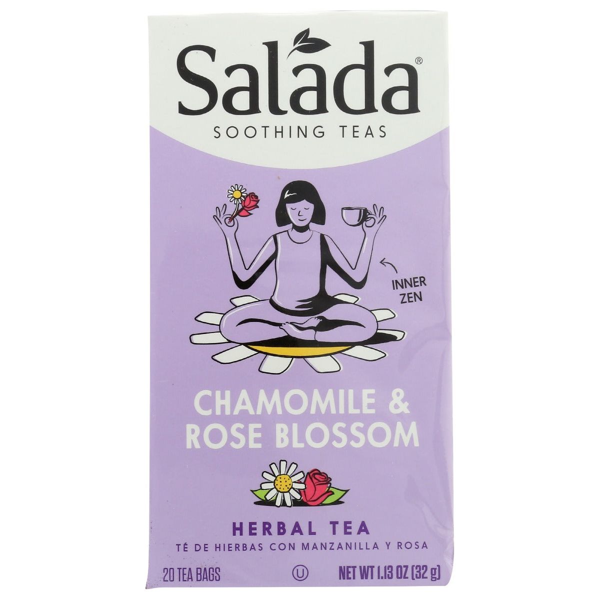 SALADA: Chamomile and Rose Blossom Herbal Tea, 20 bg