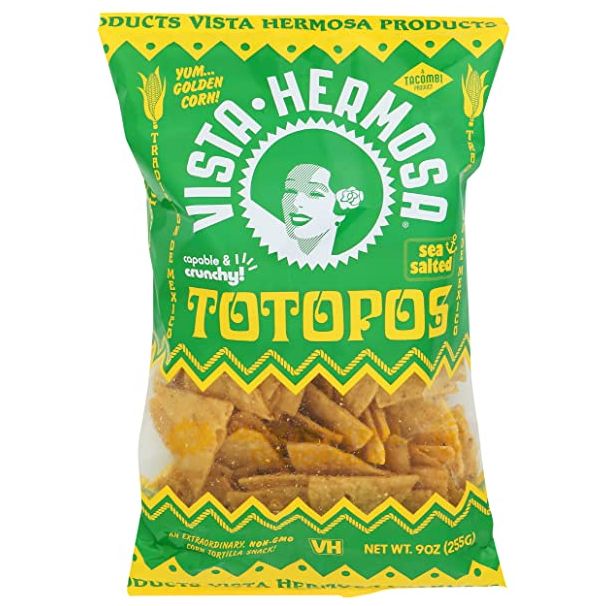 VISTA HERMOSA: Sea Salted Corn Totopos, 9 oz