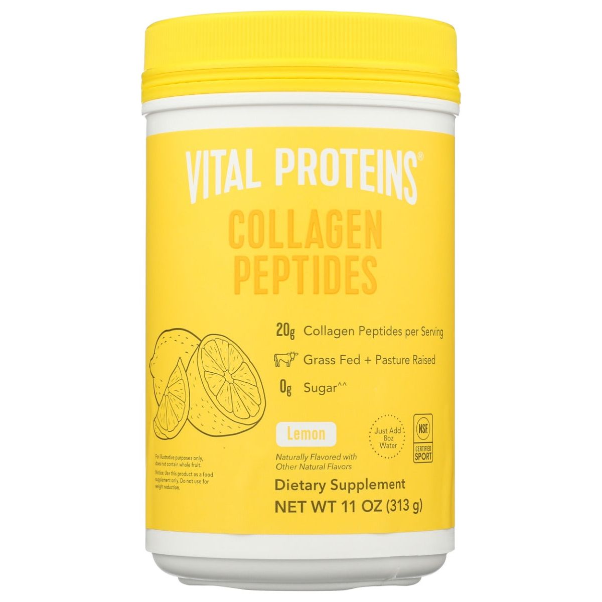 VITAL PROTEINS: Lemon Collagen Peptides, 11 oz