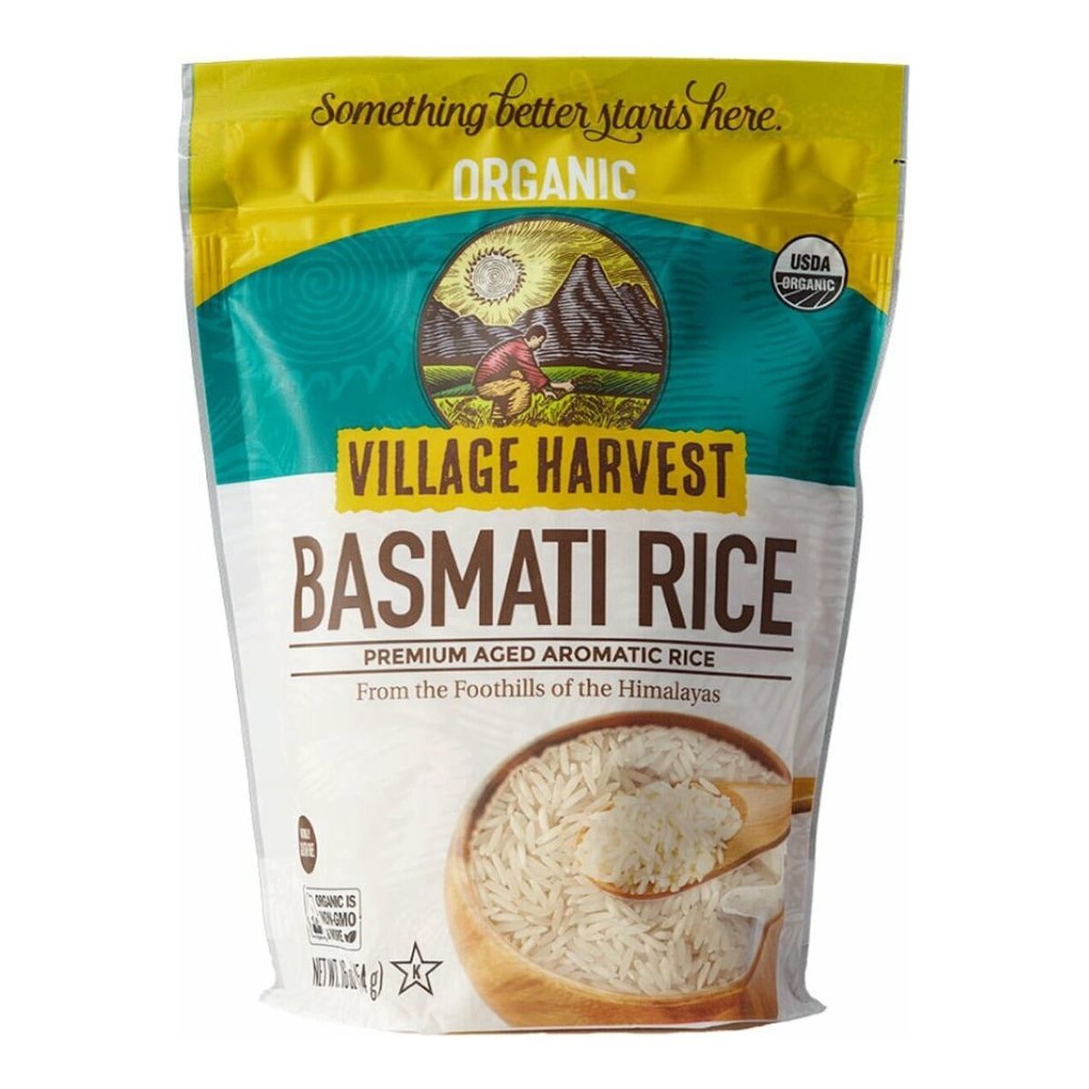 VILLAGE HARVEST: Organic Basmati Indian Rice, 16 oz