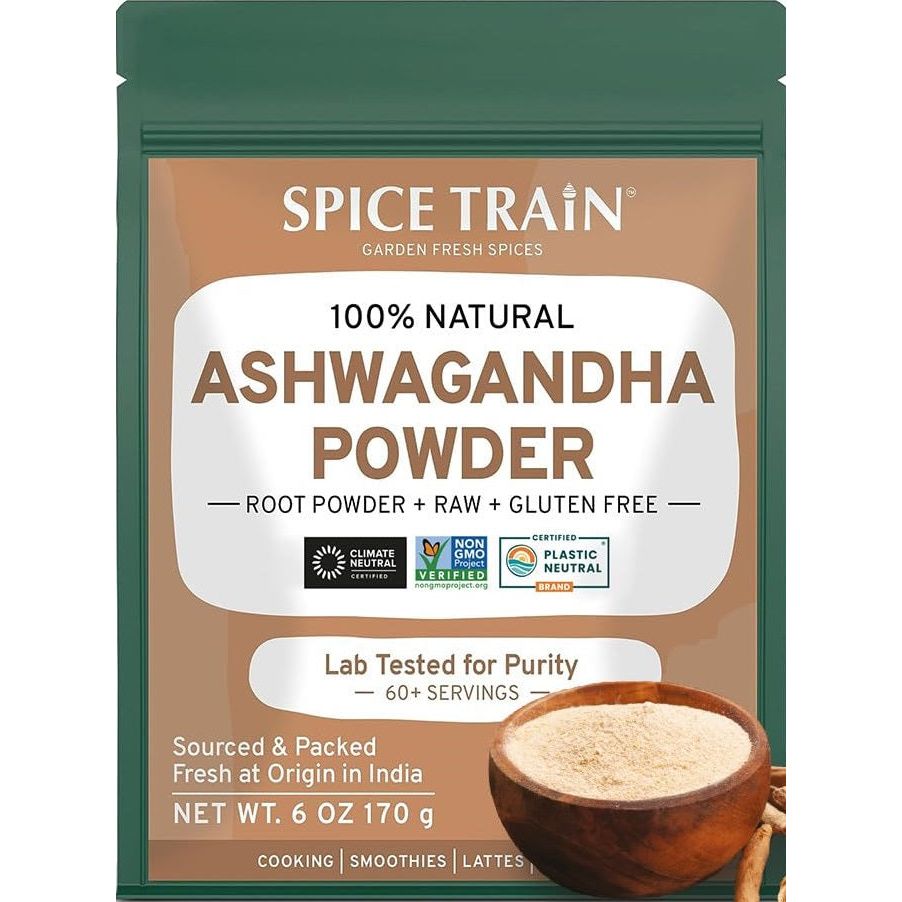 SPICE TRAIN: Organic Ashwagandha Powder, 6 oz