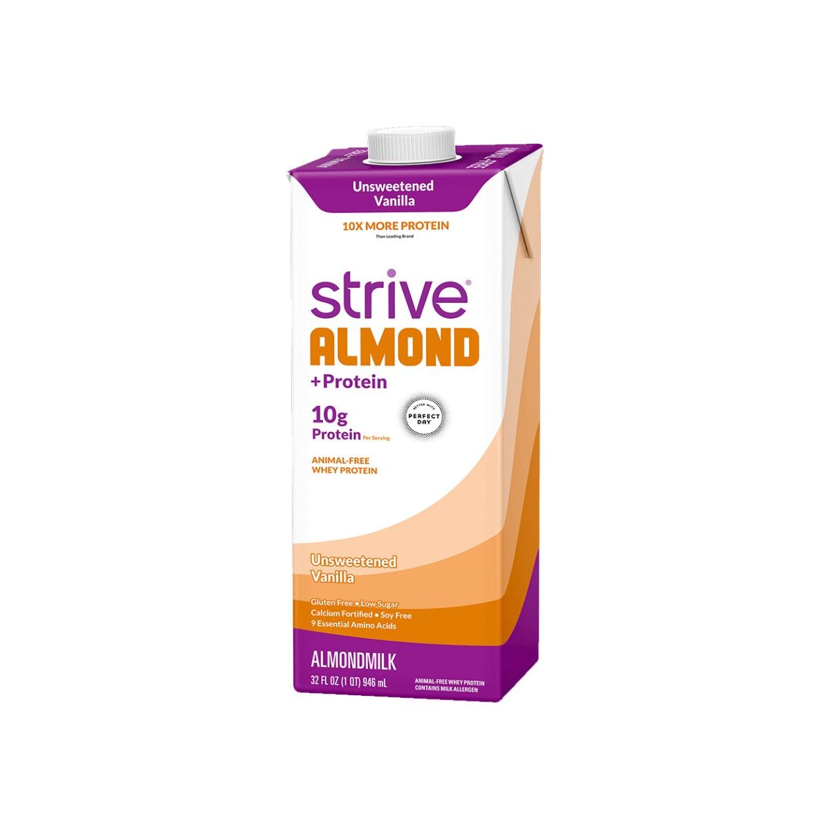 STRIVE: Almondmilk Unsweetened Vanilla Plus Protein, 32 fo