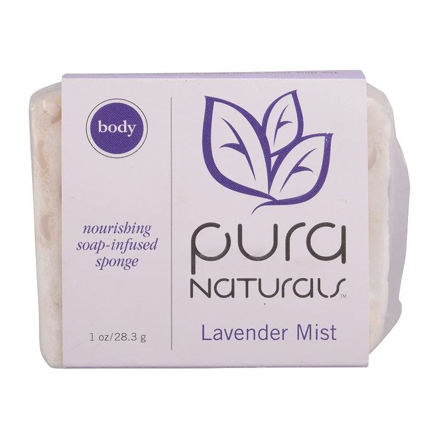 PURA: Body Sponge Lavender Mist Soap, 1 oz