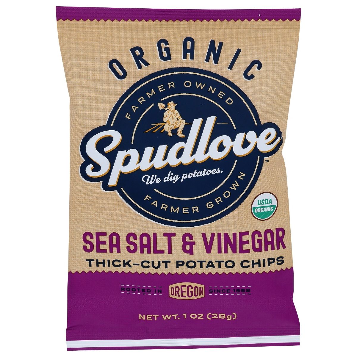 SPUDLOVE: Chips Thck Cut Sslt Vngr, 1 oz