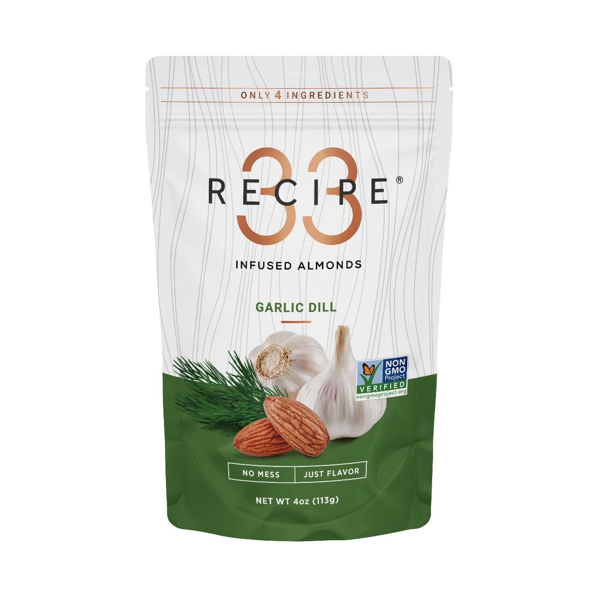 RECIPE 33: Almonds Garlic Dill Inf, 4 oz