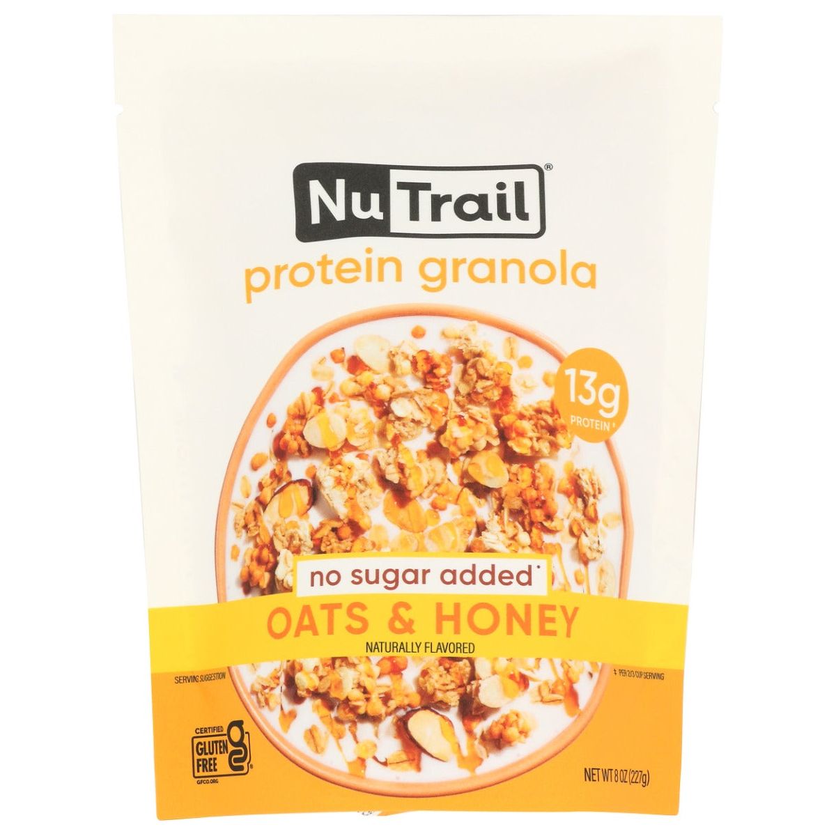 NUTRAIL: Oats and Honey Protein Granola, 8 oz