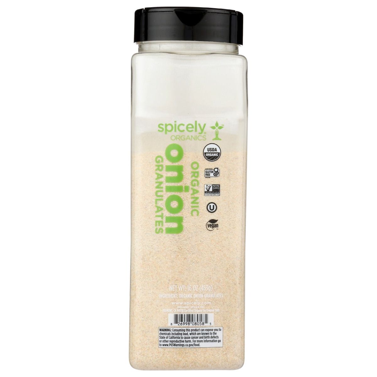 SPICELY ORGANICS: Organic Onion Granulates, 16 oz