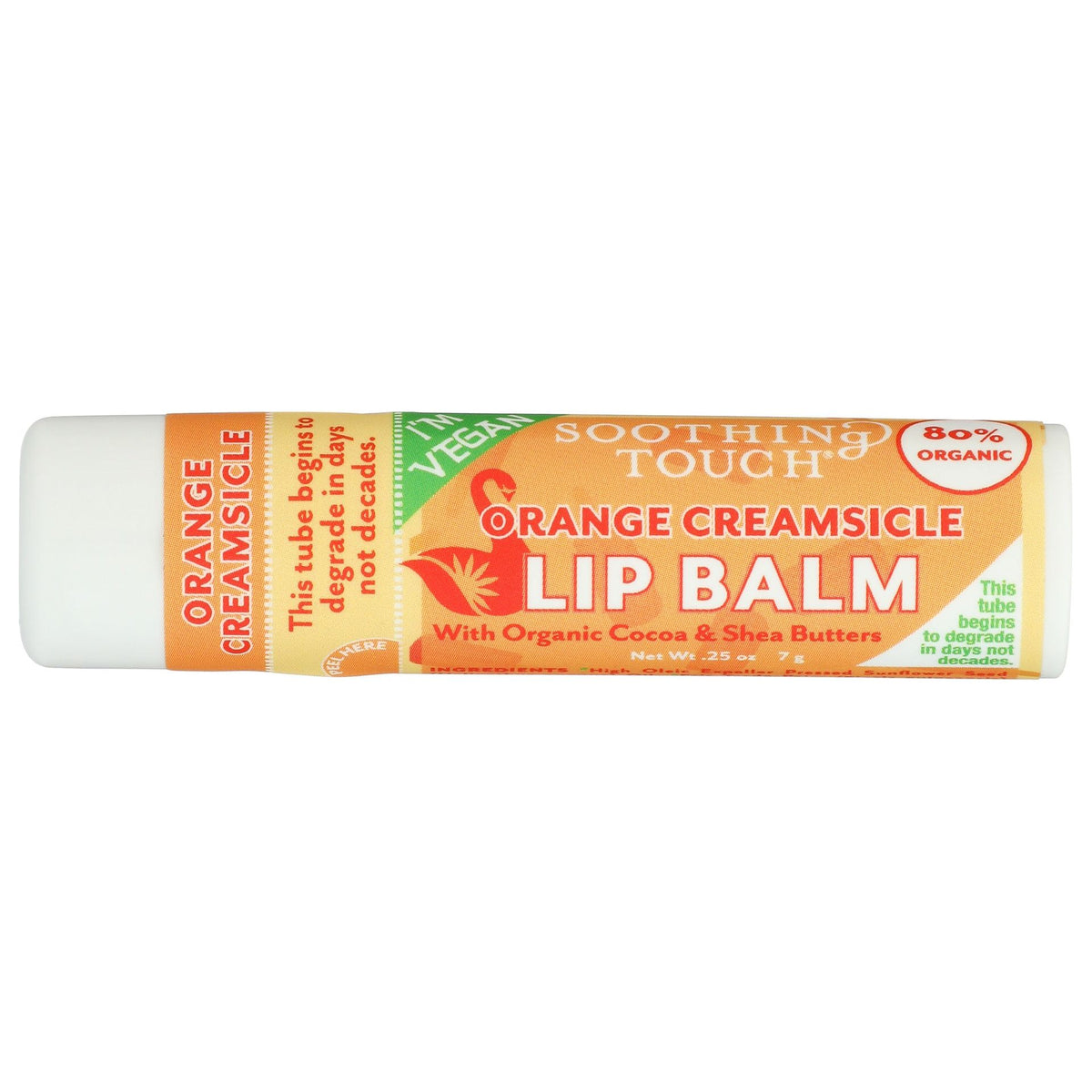 SOOTHING TOUCH: Orange Creamsicle Vegan Lip Balm, 0.25 oz