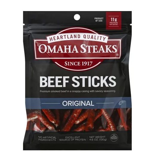OMAHA STEAKS: Original Beef Sticks, 4.6 oz